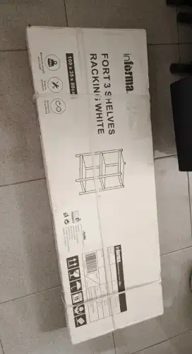 Dijual Rak Besi Kokoh 3 Susun warna putih 100x35x80 cm (Baru) Oripack