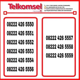 Nomor cantik kartu perdana simpati as loop telkomsel 4g (250rb-400rb)