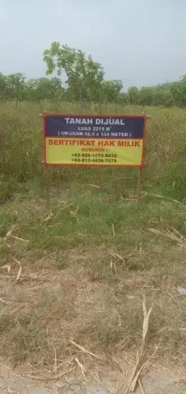 DIJUAL TANAH DI LOKASI STRATEGIS