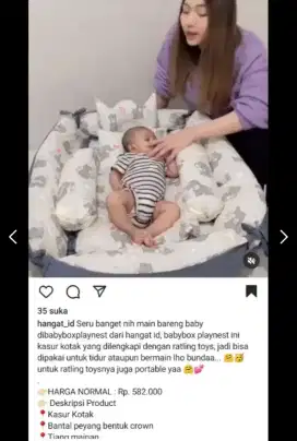 Kasur bayi masih lengkap
