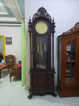 Jam Hias Kayu Jati Solid