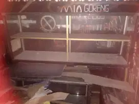 Etalase panjang 2meter no cacat & siap pakai