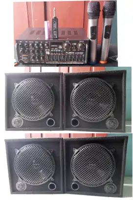 Paket sound system karaoke 12 in