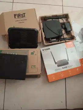 Modem dan alat buat tv kabel punya FM