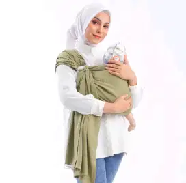 Gendongan Bayi Ring Sling Malilkids Olive