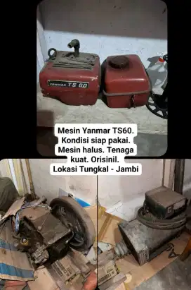 Mesin Yanmar TS60. Kondisi siap pakai. Mesin halus. Tenaga kuat.