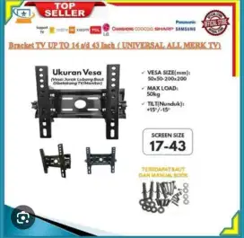 Bracket tv LED lcd