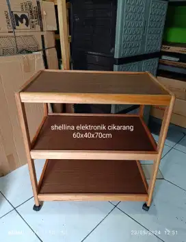 Meja serbaguna rak 3 susun