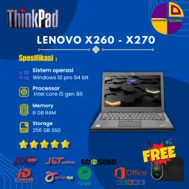 Lenovo Thinkpad X260 - X270 i5 gen 6 ram 8/256