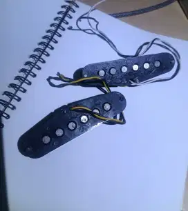 Pickup gitar Alnico V strat 60s 2 pcs
