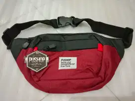 50rb BARU Tas Waistbag Wrna HitamMaroon Bhn Cordura Tebal Uk.35x5x16cm