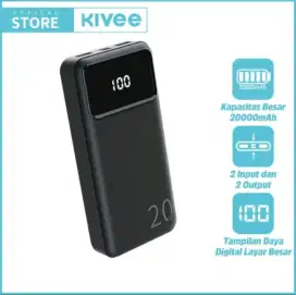 Power Bank KIVEE Basike PT211 20000mAh Original Powerbank