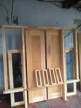 Ready dpi tu kusen kayu harga murah dan bagus bagus