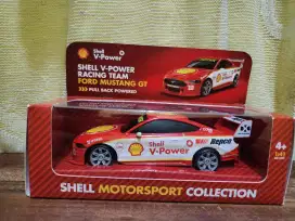 Mainan Shell V-Power Racing Team Ford Mustang GT (Pul back powered)