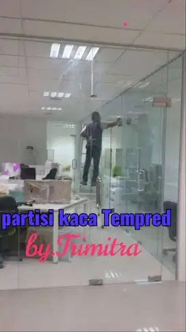 Kusen ALUMINIUM  partisi gypsum / PINTU KACA  SOUNDPROOF kedap suara