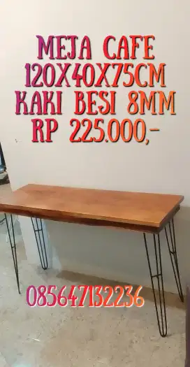 Meja cafe/warung 75cm