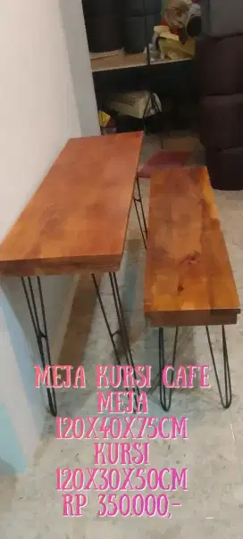 Set meja kursi warung