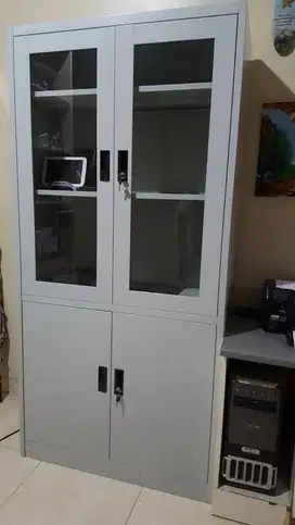 Lemari Besi Lemari Arsip Kaca Cabinet Besi Prospek Pintu Kombinasi