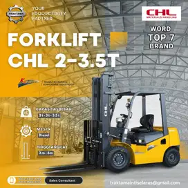 Jual Forklift Top brand No 1 diChina CHL Heli 3ton & 5ton di Malang