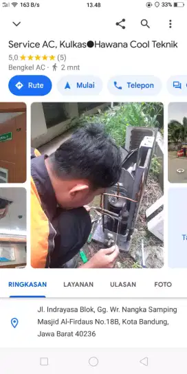 Servis AC/ kulkas/ water heater/ bongkar pasang AC