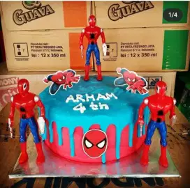 Kue ultah / ulang tahun spiderman