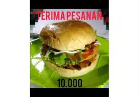 Terima pesanan burger ayam daerah sako