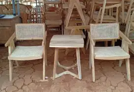 Kursi Teras Jati/Kursi kafe kekinian/kursi kafe set murah/kursi jati