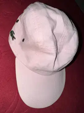 Topi lacoste x supreme original