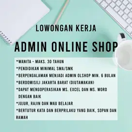 ONLINE SHOP ADMIN & PACKING