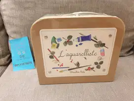 moulin roty l aquarelliste set untuk belajar mewarnai anak