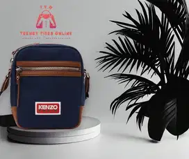 Kenzo Explore Canvas Shoulder Bag Midnight Blue