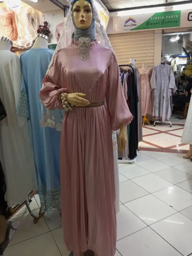 Gamis Cantik + ban pinggang