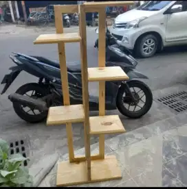 Rak Kayu Pot Bunga, Rak Bunga Taman, Rak Tanaman, Standing Pot Planter