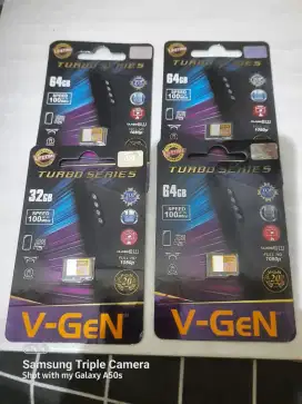 Kartu Memory / SD Card / Micro SD VGEN Turbo 64GB (tinggal 2 item)