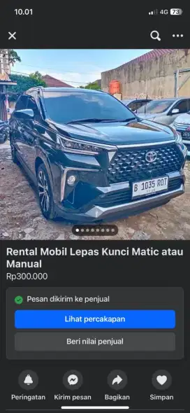 Rental mobil lepas kunci / plus driver ok