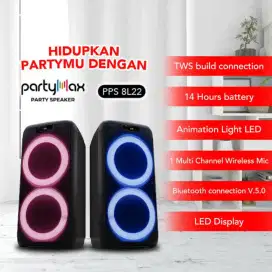 POLYTRON PARTY SPEAKER PARTY MAX BLUETOOTH PORTABLE SPEAKER TWS PPS 8L