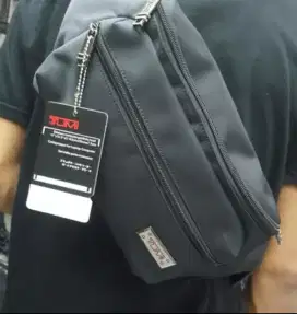 TAS WAISTBAG BUMBAG PRIA TUMI BLACK ALPHA BLACK SLINGBAG