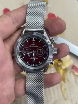 JAM TANGAN OMEGA RED MULUS