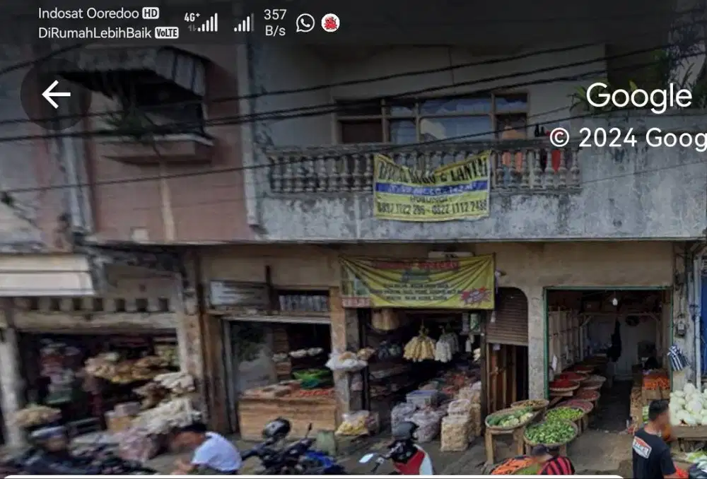 Rumah toko di Pasar Pelita 2 lantai, bawah 3 kios bisa dikonrtakan