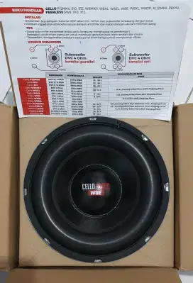 Subwoofer Celo W8E 8 inch speaker (NEW)