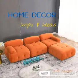 Sofa minimalis sofa boba sofa kacang sofa curved