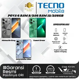 tecno pova 6 ram 8/256 12/256GB bergaransi resmi