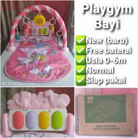 Playgym Bayi Warna Pink Bahan Lembut Fungsi Normal Siap Pakai