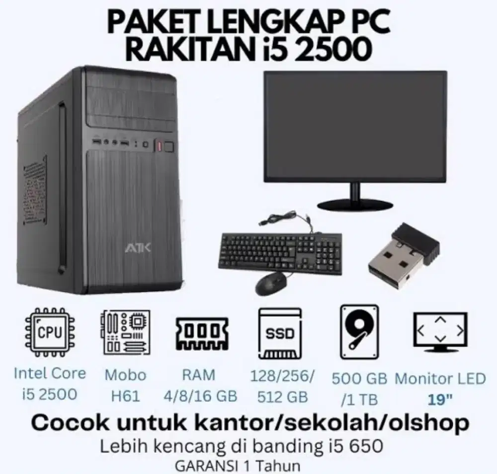 PC Rakitan Murah Cash dan Kridit