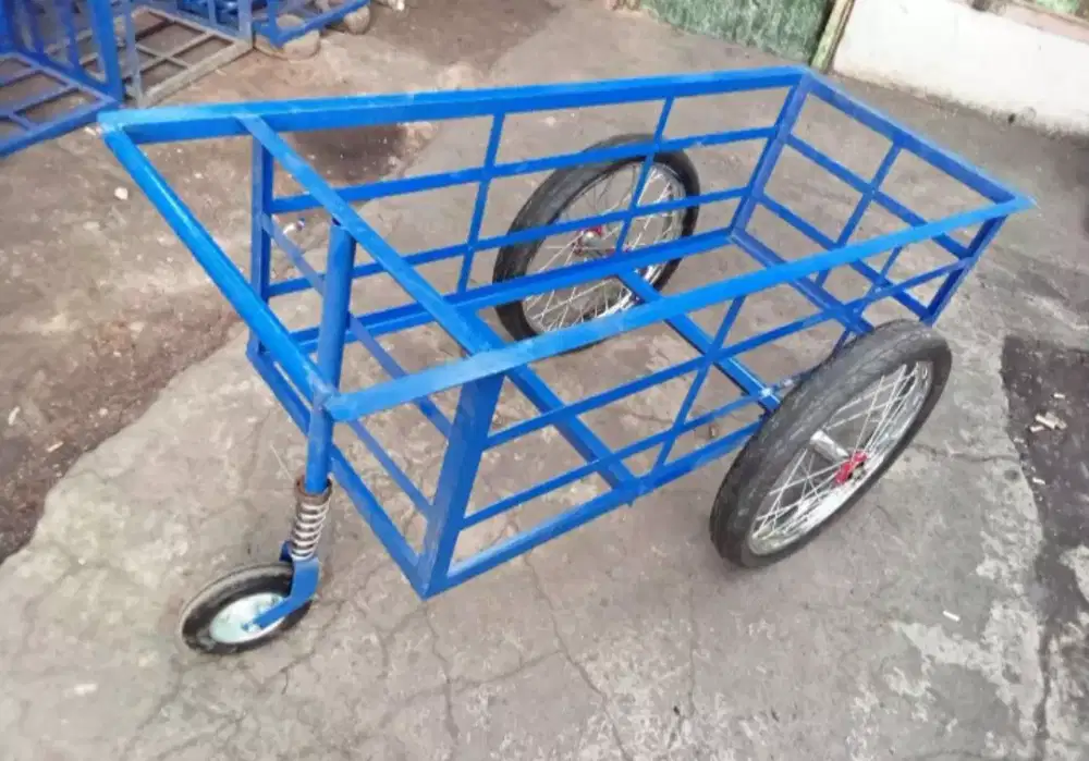 Gerobak roda rangka besi
