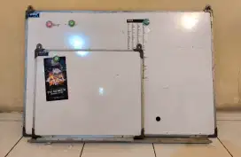 Sanziba Whiteboard magnetic 90 x 120 cm ( papan tulis gantung magnet )