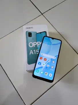 Ram 6GB 128GB - Oppo A15s bening lengkap