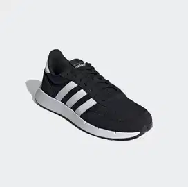 Adidas Run 60s 2.0 Black White FZ0961 Size 42 2/3 (27cm) New Ori Murah