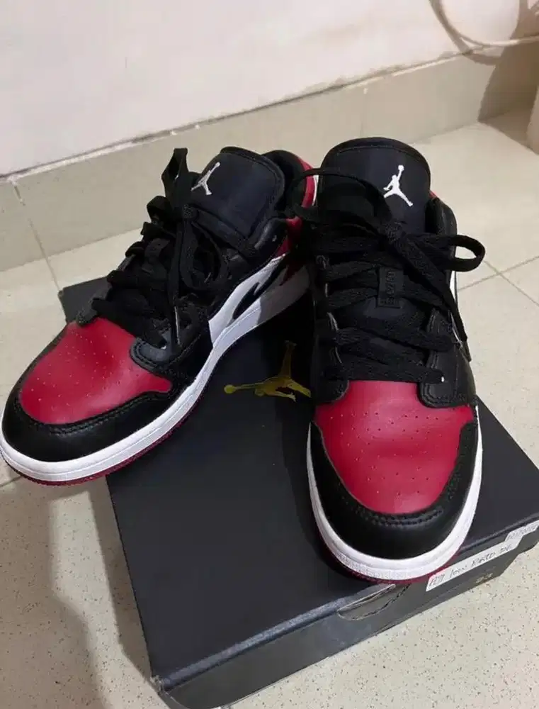 Air Jordan 1 Low Bredtoe (GS) 100% Authentic
