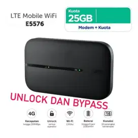 BARU BYPASS UNLOCK MIFI MODEM WIFI HUAWEI 5576 XLGO IZI KUOTA 25GB